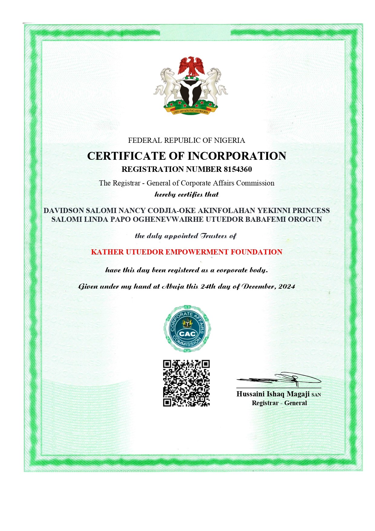 CAC Certificate